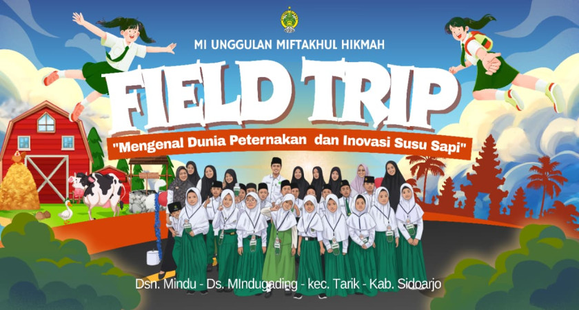 Belajar Seru di Alam Terbuka: Siswa MI Unggulan Miftakhul Hikmah Nikmati Field Trip Edukatif ke Milkindo Kepanjen