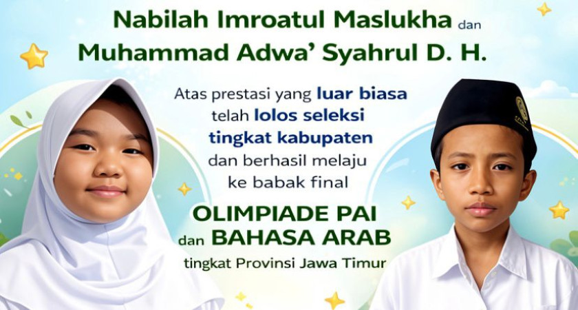 Dua Siswa Berprestasi Lolos Grand Final Olimpiade PAI dan Bahasa Arab (OLIMPABA) 2026 di UINSA